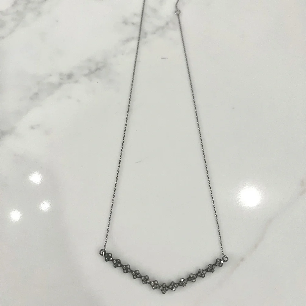 Armenta crivelli bar necklace with champage diamonds. - Picture 1 of 4